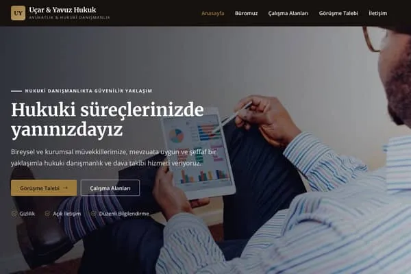 Hukuk Bürosu web sitesi teması: Uçar & Yavuz Hukuk